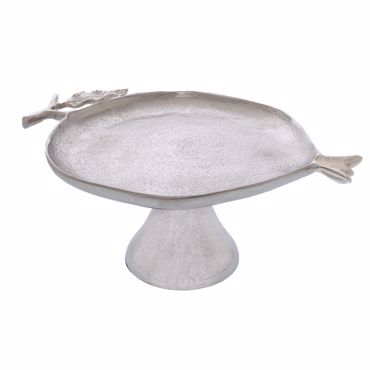 Iliadis Δίσκος ''Ρόδι'' Αλουμινίου Ασημί Φ31x22cm 86777
